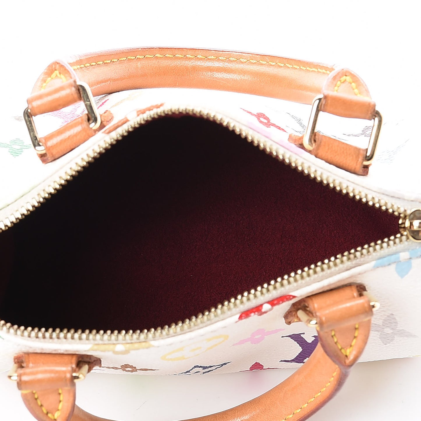 Monogram Multicolor Mini Sac HL Speedy White
