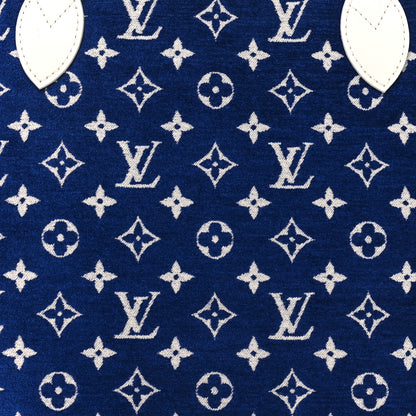 Louis Vuitton Jacquard Velvet Monogram LV Match Neverfull MM Bleu 7 of 10
