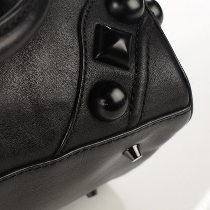Burberry Calfskin Mega Stud Chester Bowling Bag Black 2 of 10