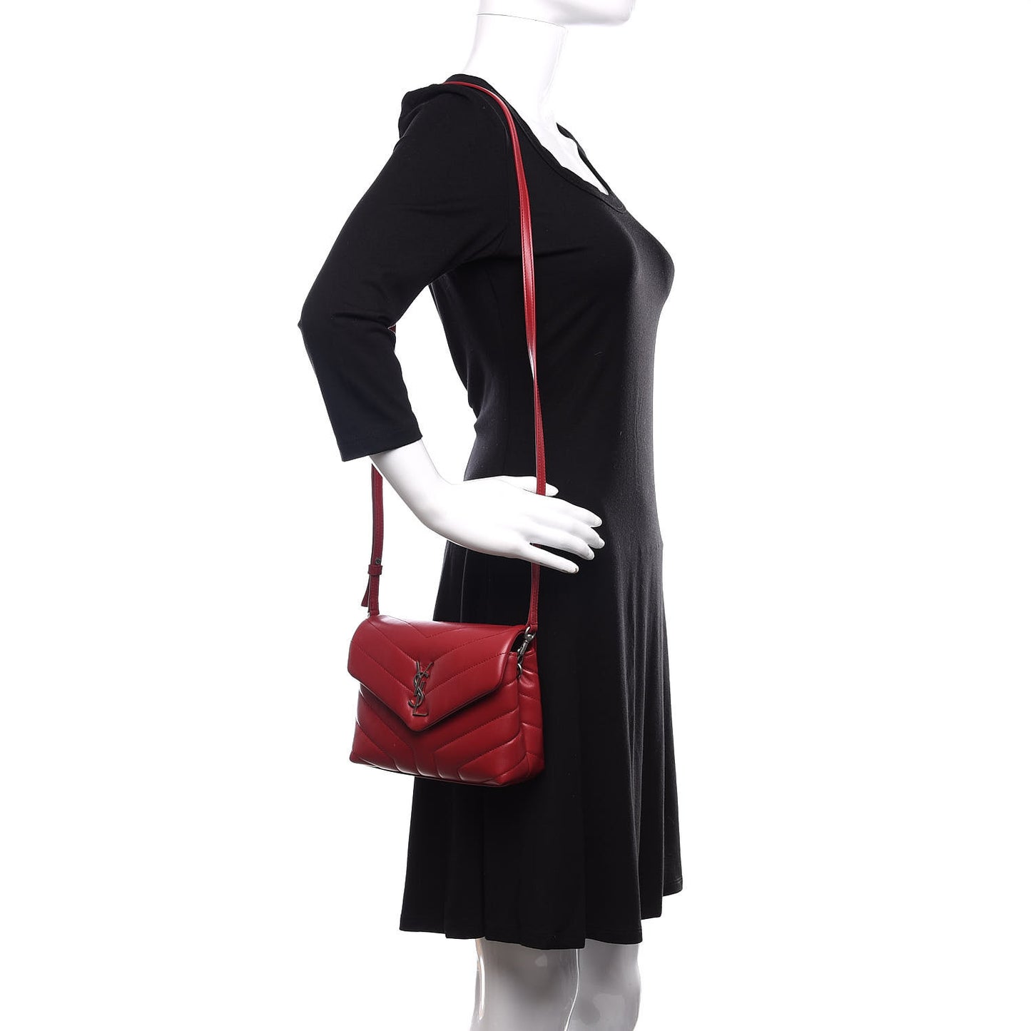 Calfskin Y Quilted Monogram Toy Loulou Crossbody Bag New Lipstick