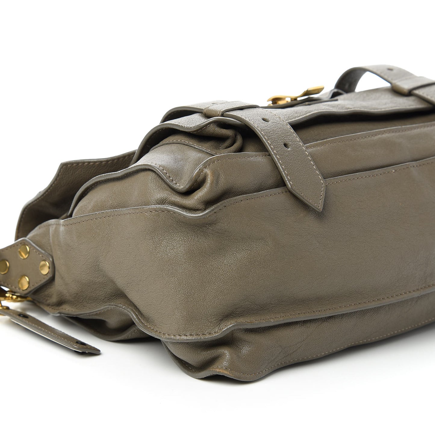 Lambskin PS1 Satchel Dark Olive