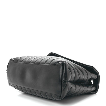 Saint Laurent Calfskin Y Quilted Monogram Monochrome Medium Loulou Chain Satchel Black 11 of 13