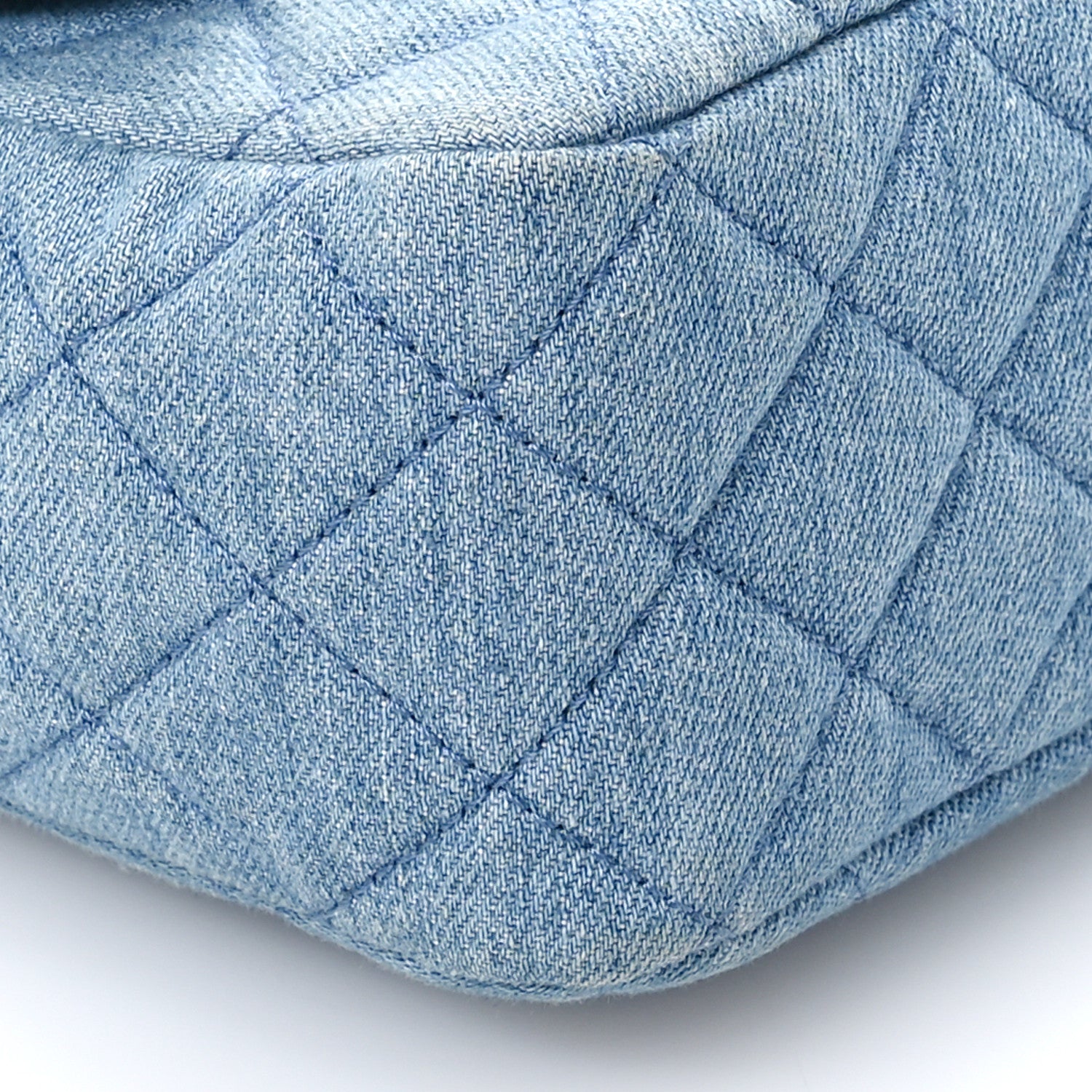 Chanel Denim Quilted Mini Pearl Crush Flap Blue 9 of 10