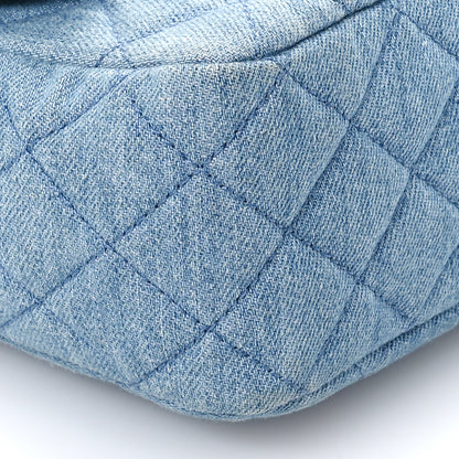Chanel Denim Quilted Mini Pearl Crush Flap Blue 9 of 10
