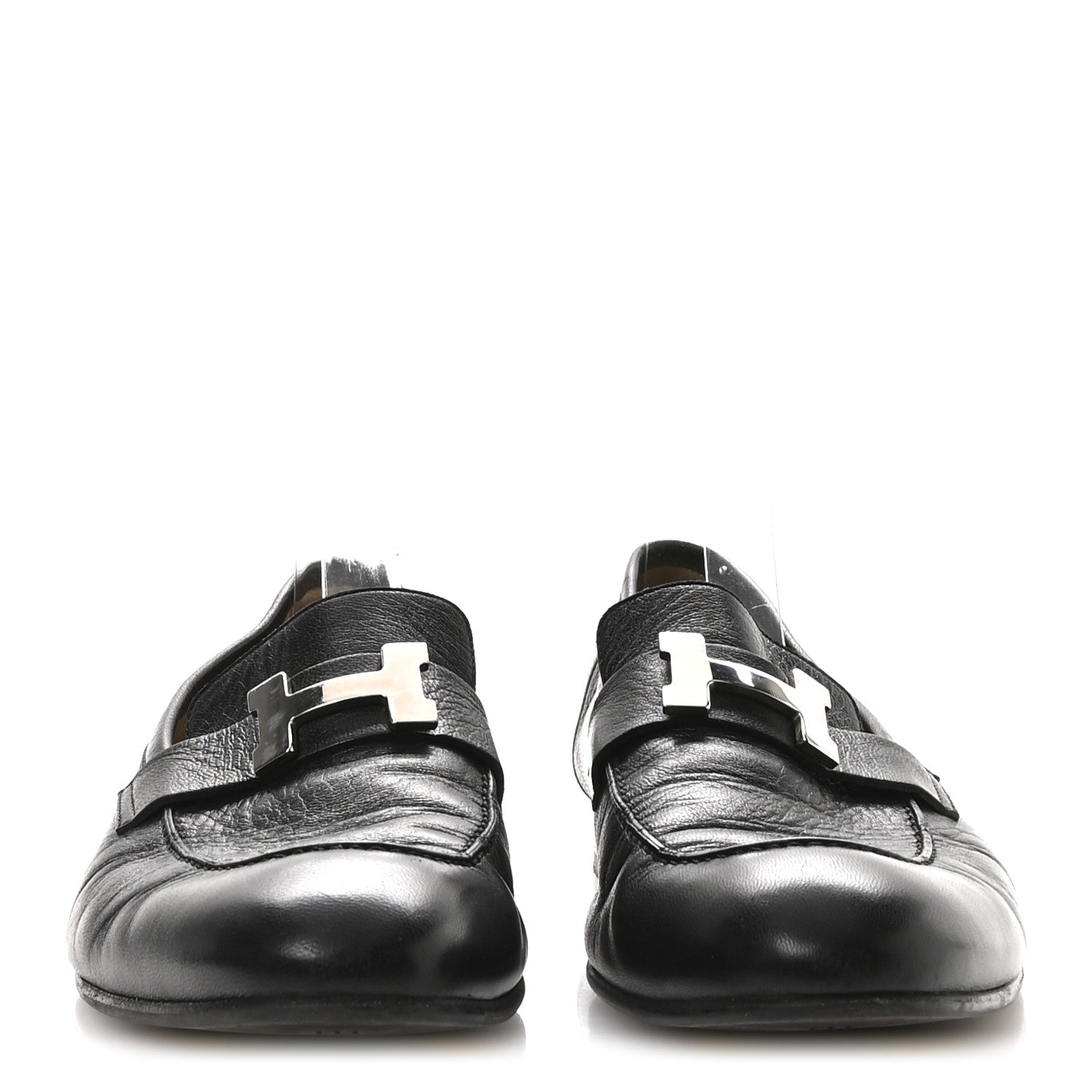 Hermes Goatskin Men's Paris Loafers 42 Black 1772022 – FASHIONPHILE