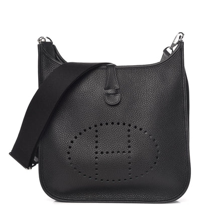 Hermes Taurillon Clemence Evelyne III PM Black 1 of 10