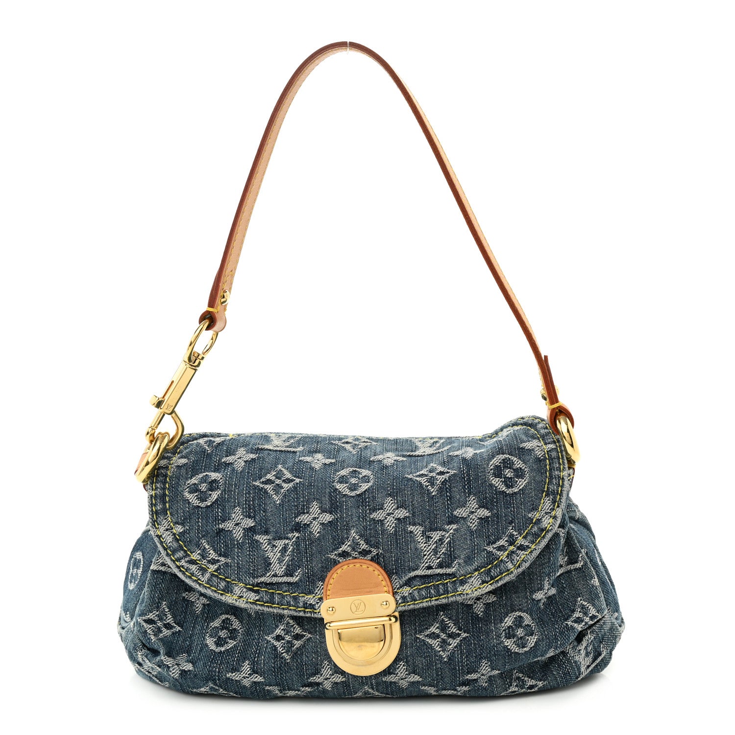 Louis Vuitton Monogram Denim Mini Pleaty Blue 1 of 9