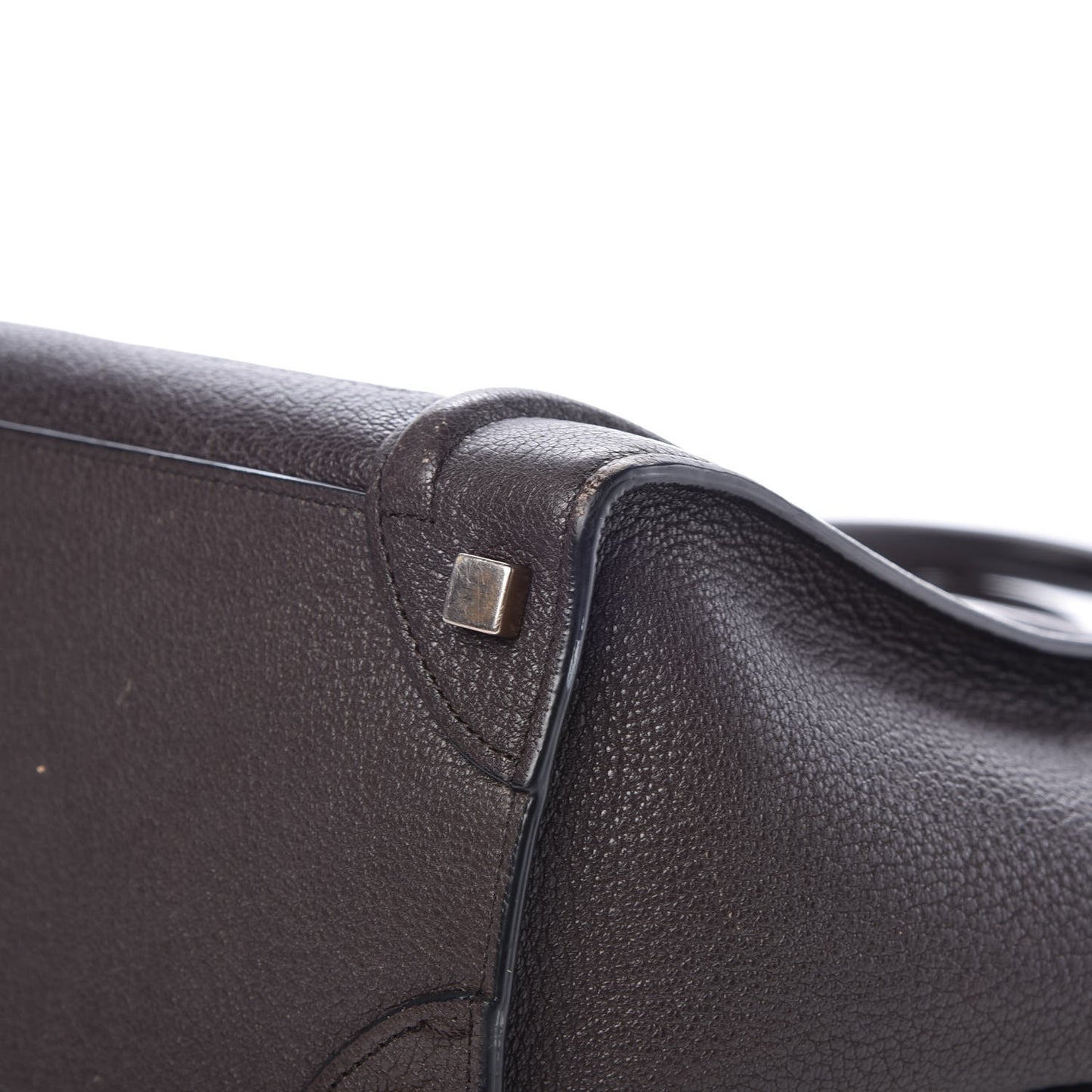 Goatskin Micro Luggage Dark Taupe
