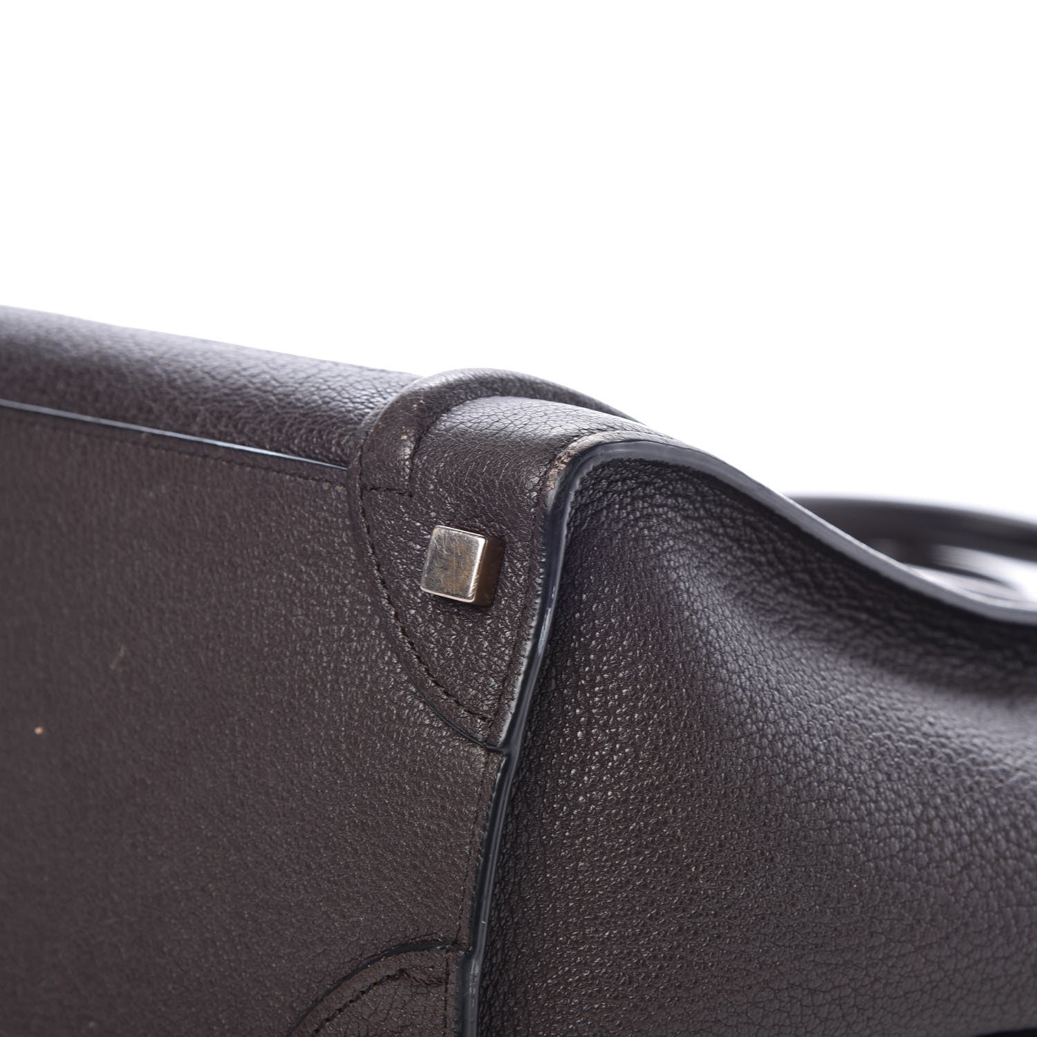 Celine Goatskin Micro Luggage Dark Taupe 16 of 18