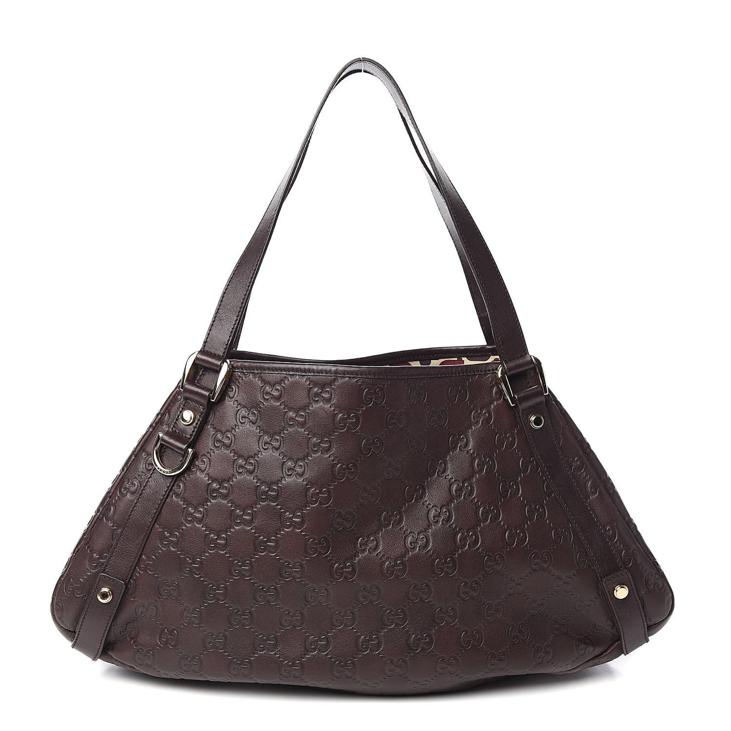 Guccissima Medium Abbey Shoulder Bag Chocolate
