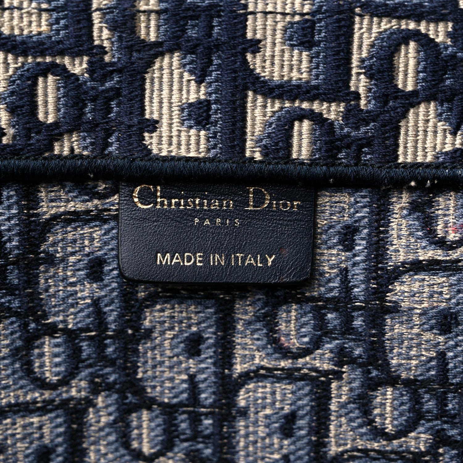 Christian Dior Oblique Large Book Tote Blue Multicolor 6 of 17