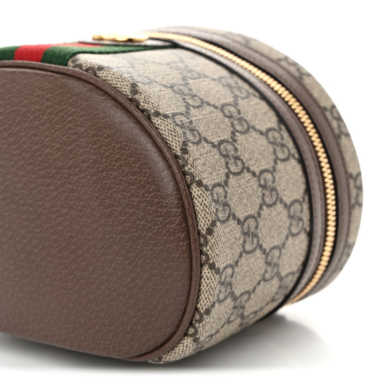 Gucci GG Supreme Monogram Textured Calfskin Web Ophidia Vanity