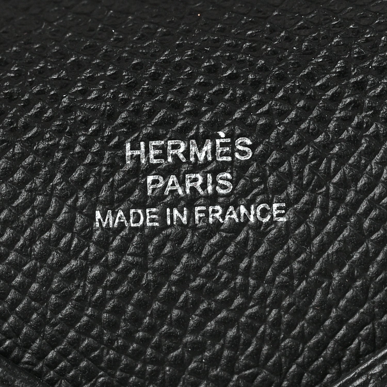 Hermes Epsom Calvi Card Case Black 6 of 6