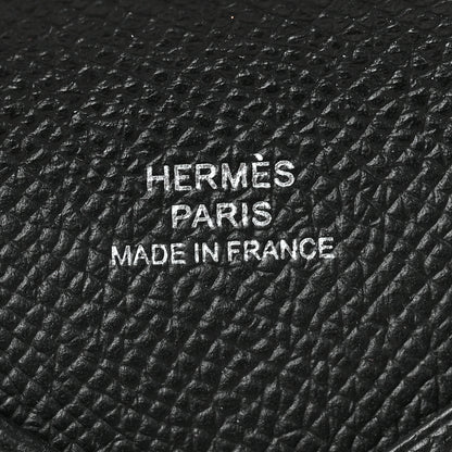 Hermes Epsom Calvi Card Case Black 6 of 6