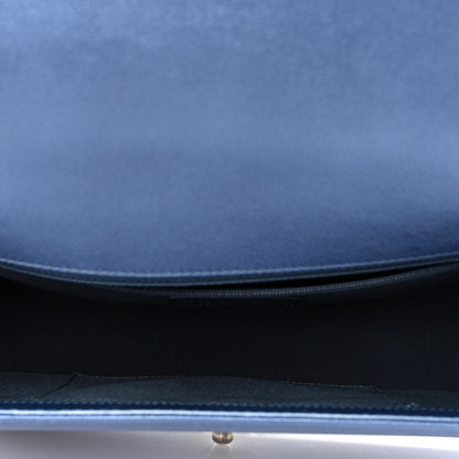 Chanel Perforated Lambskin Quilted New Medium Boy Flap Blue 5 of 12