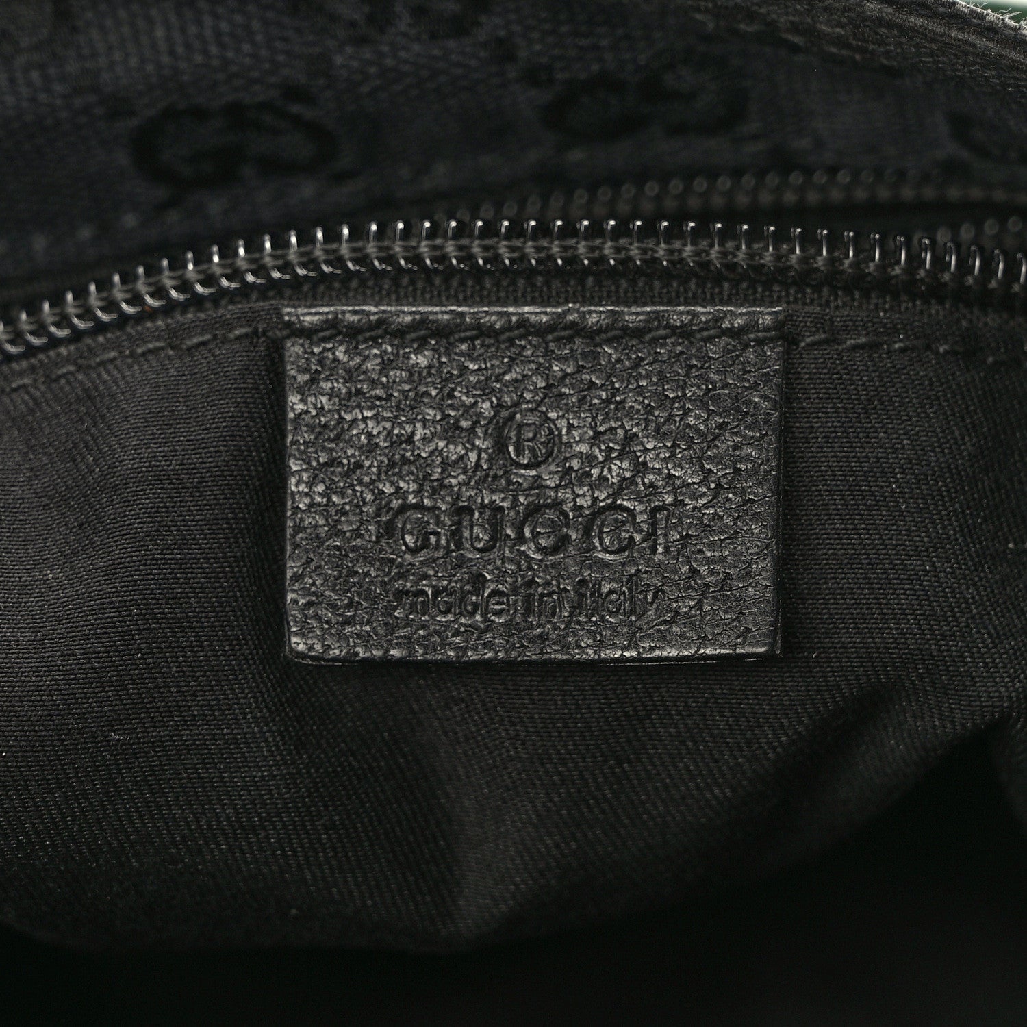 Gucci Monogram Web Small Flat Messenger Bag Black 6 of 9