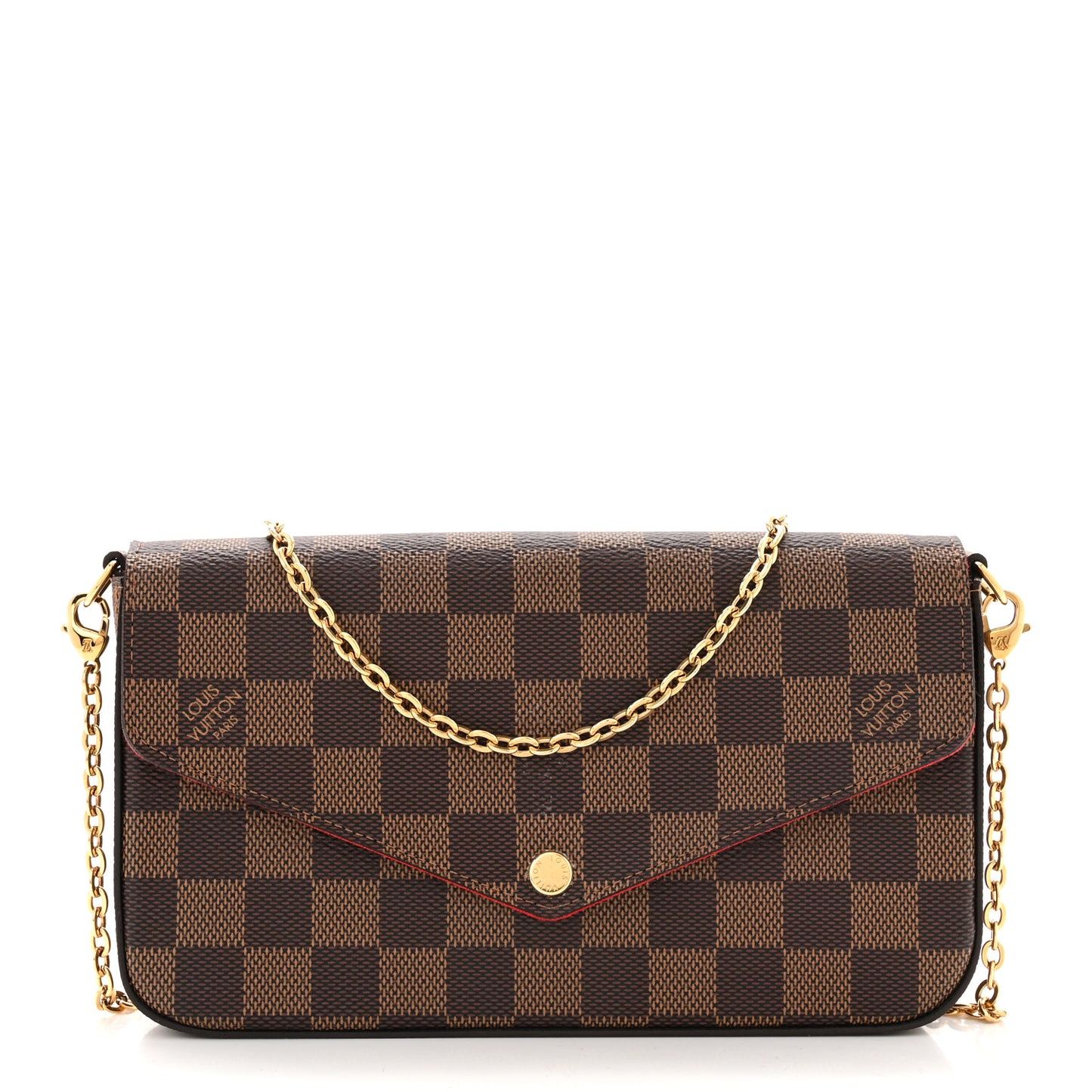 Damier Ebene Pochette Felicie Chain Wallet