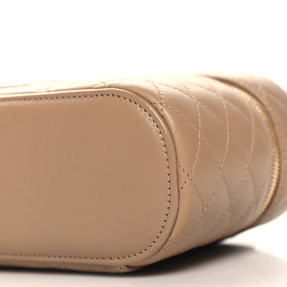 Saint Laurent Lambskin Quilted Mini Gaby Vanity Case Dark Toffee 9 of 9