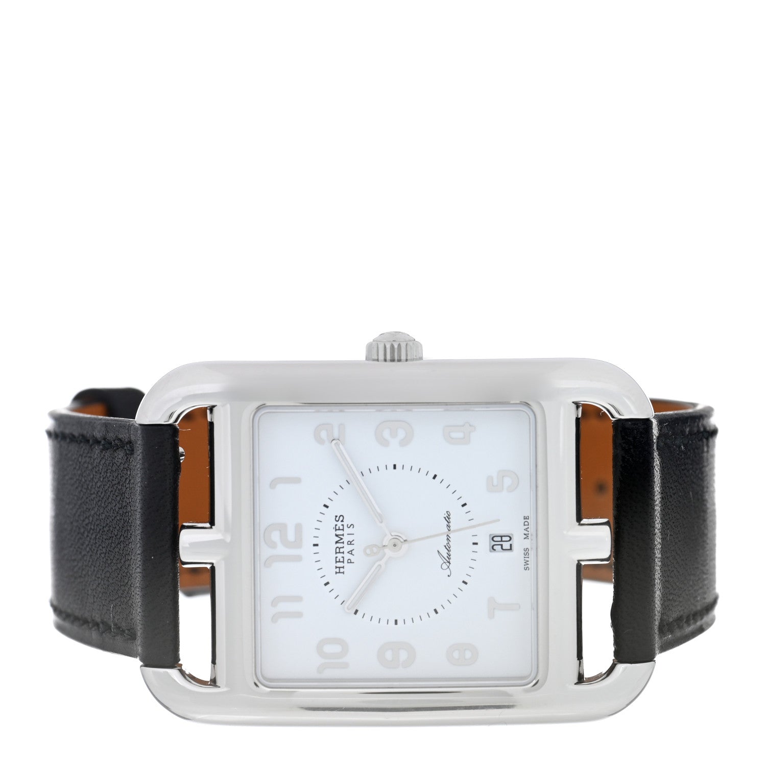 Hermes Stainless Steel Barenia 29mm Cape Cod Automatic Watch Noir 2 of 6