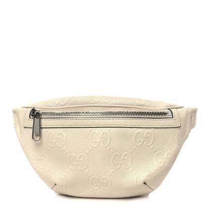Gucci Calfskin GG Tennis Embossed Belt Bag Mystic White 1 of 11