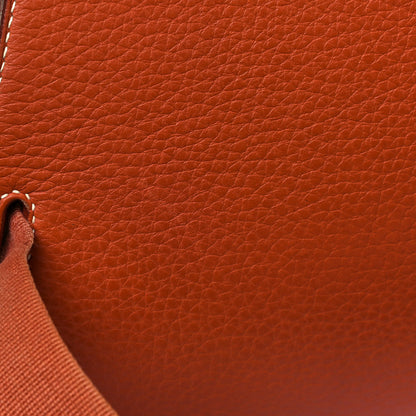 Hermes Taurillon Clemence Sherpa Backpack Gold 16 of 19