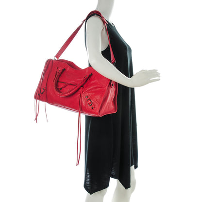 Balenciaga Agneau Classic Hardware Part Time Rouge Coquelicot 2 of 7