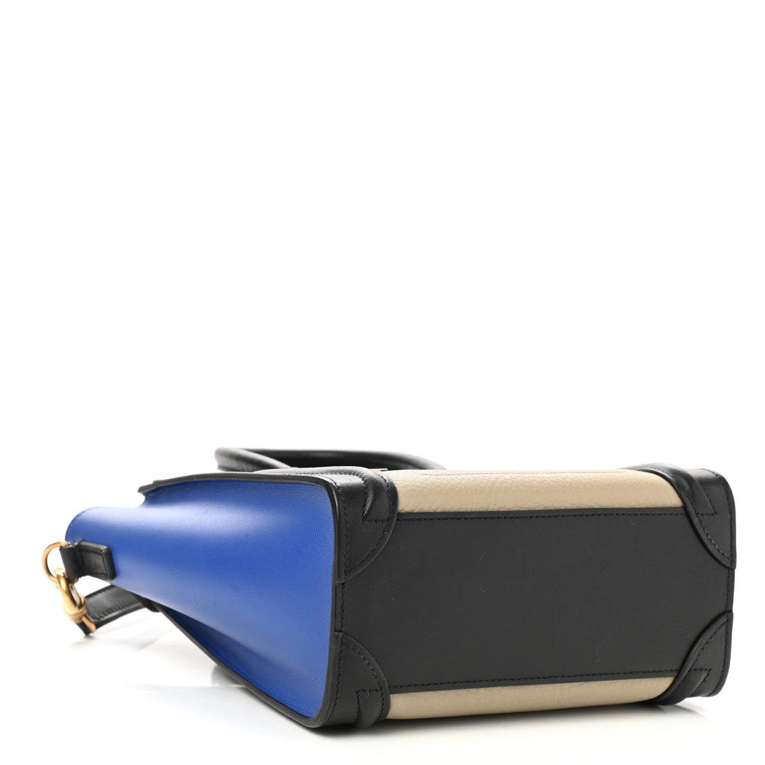 Celine Elephant Calfskin Nano Tri-Color Luggage Sand 3 of 9