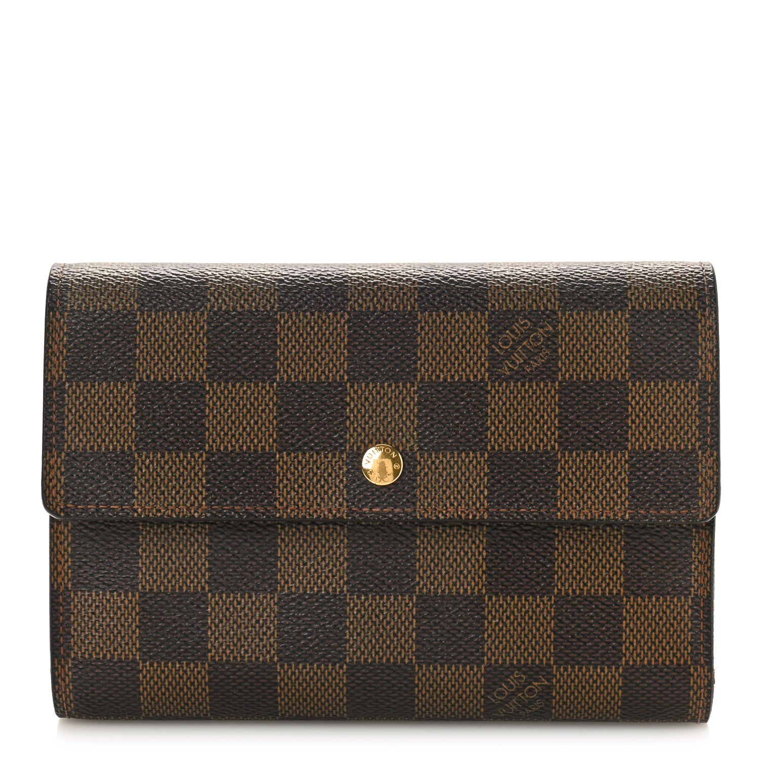 Louis Vuitton LOUIS VUITTON Damier Ebene Porte Tresor Etui Papier Wallet 1 of 9