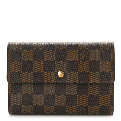 Louis Vuitton LOUIS VUITTON Damier Ebene Porte Tresor Etui Papier Wallet 1 of 9