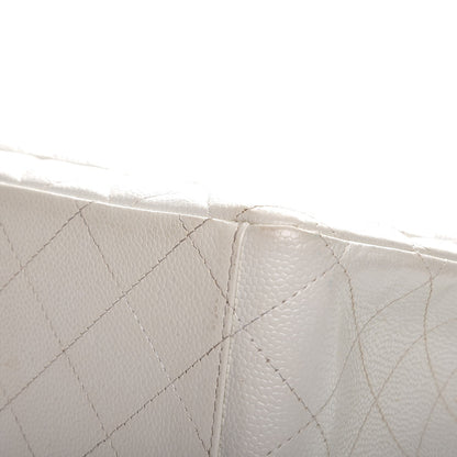 Chanel Caviar Quilted Maxi Double Flap White 13 of 16