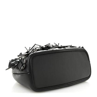Jacquemus Lambskin Le Petit Calino Brode Ring Top Handle Bag Black 4 of 10