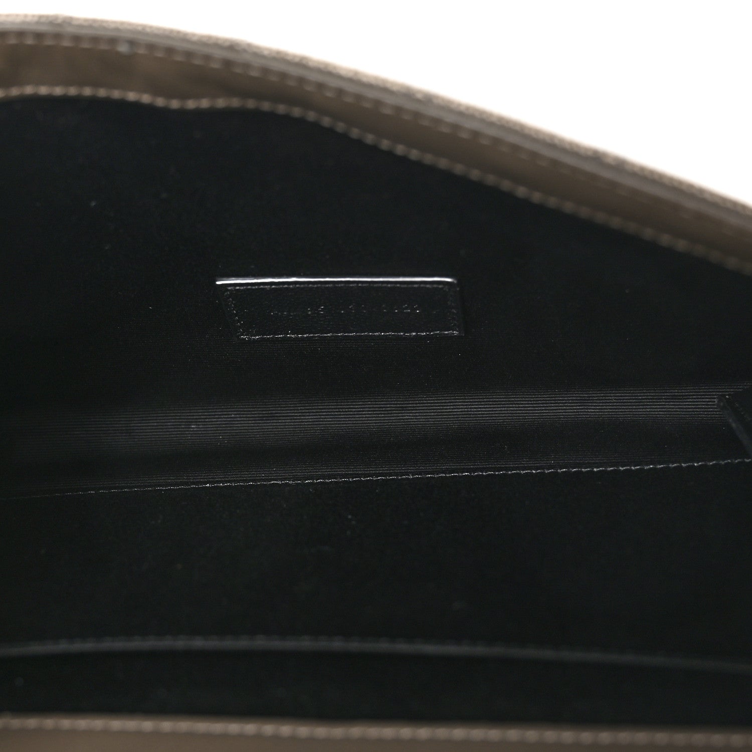 Saint Laurent Grain De Poudre Textured Mixed Matelasse Triquilt Monogram Clutch Piombo 5 of 10