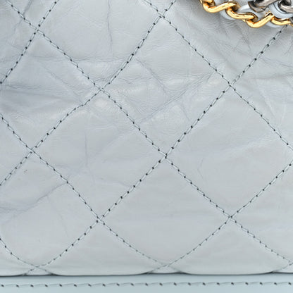 Chanel Aged Calfskin Quilted Medium Gabrielle Hobo Light Blue 8 of 12