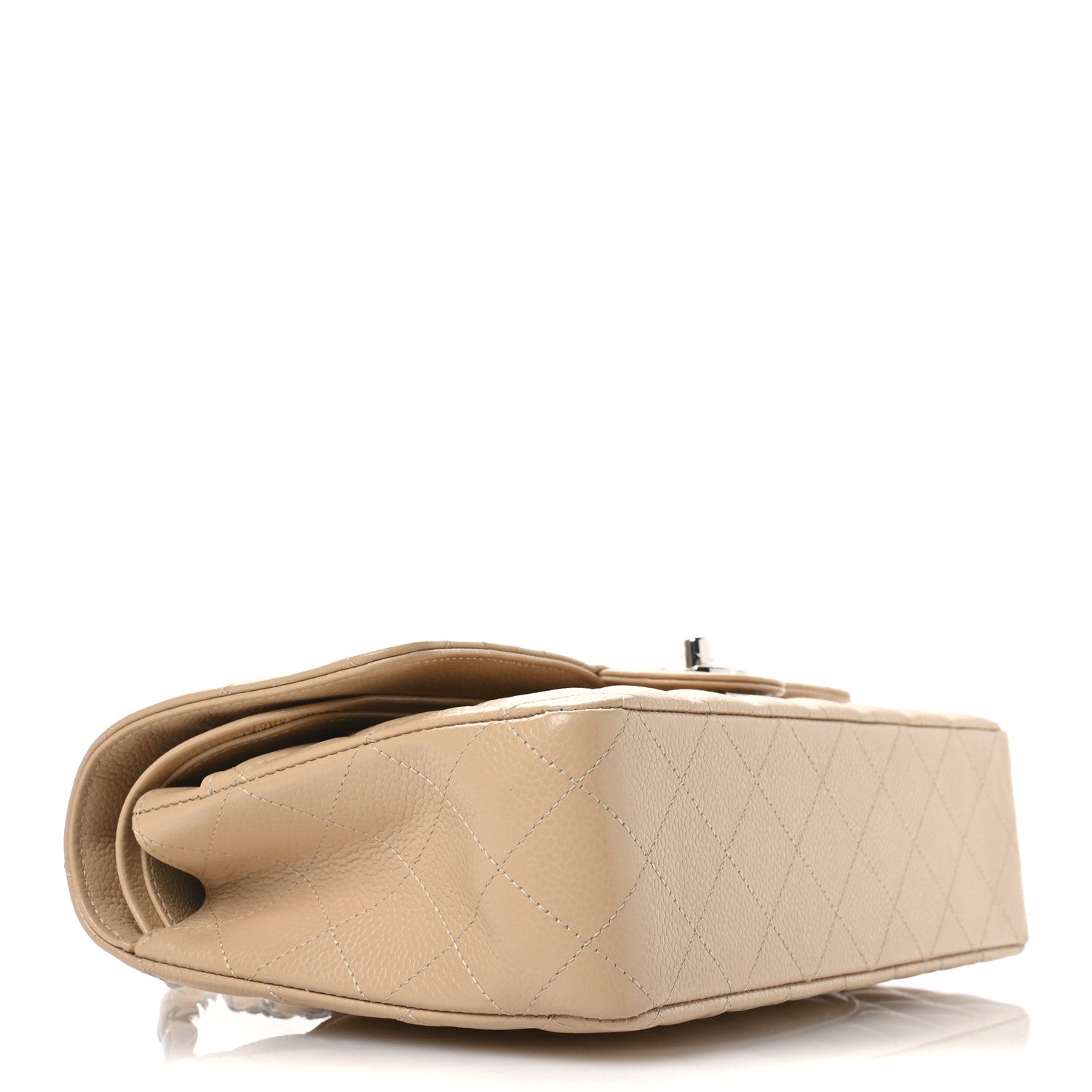 Chanel Caviar Quilted Medium Double Flap Beige 4 of 11
