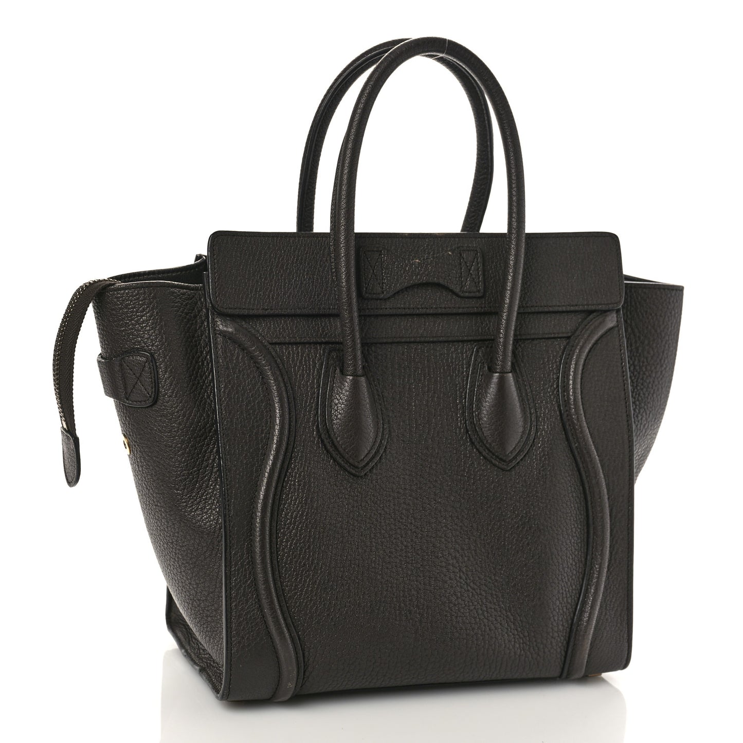 Goatskin Micro Luggage Dark Taupe