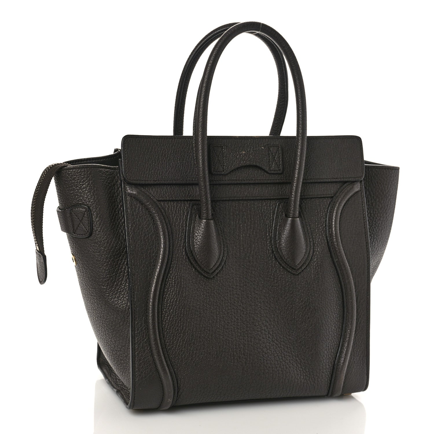 Celine Goatskin Micro Luggage Dark Taupe 3 of 11