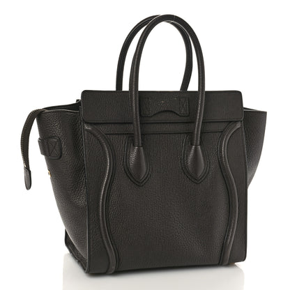 Celine Goatskin Micro Luggage Dark Taupe 3 of 11
