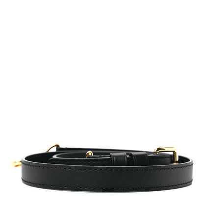Louis Vuitton Calfskin 16mm Adjustable Shoulder Strap Black 2 of 3