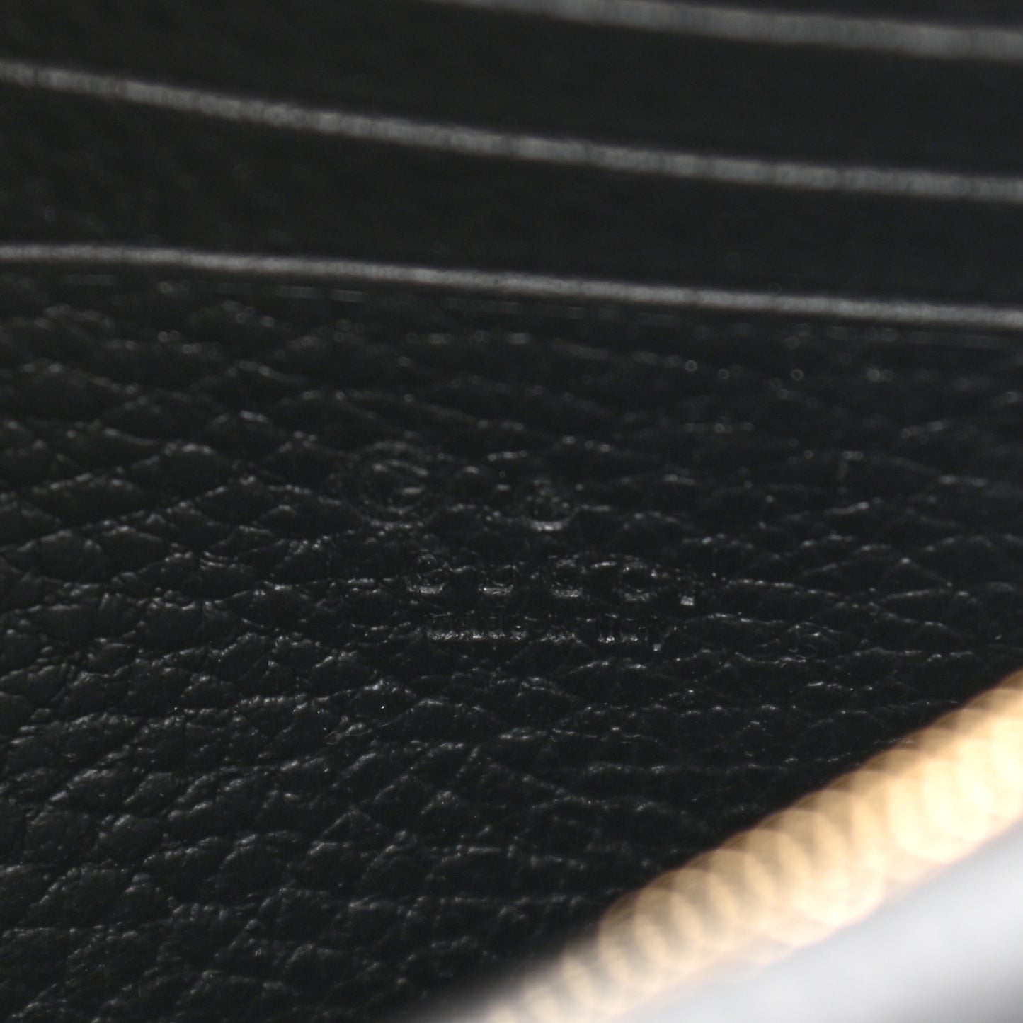 Dollar Calfskin Medium Betty Chain Wallet Black