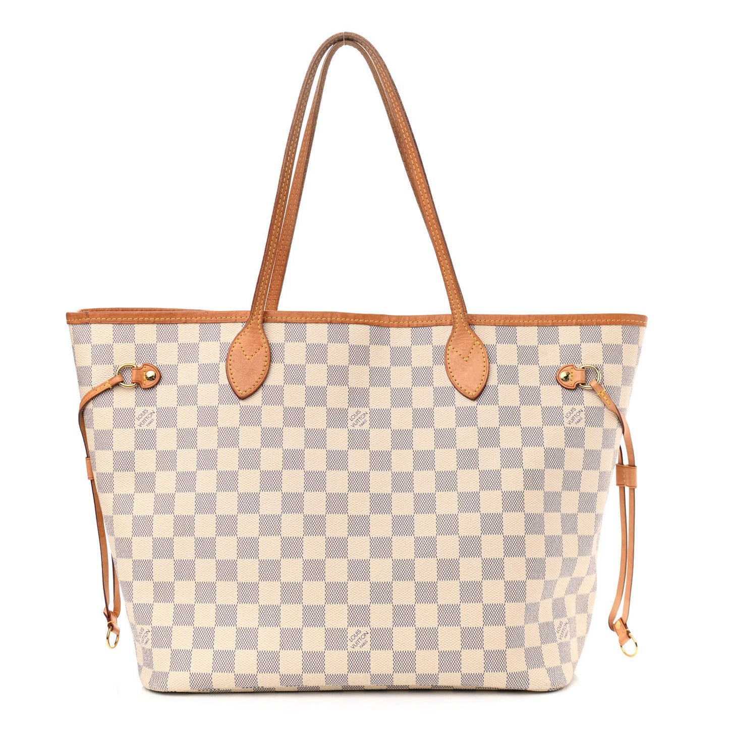 Damier Azur Neo Neverfull MM Rose Ballerine