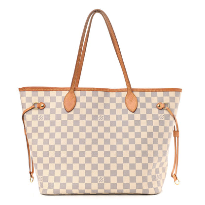Louis Vuitton Damier Azur Neo Neverfull MM Rose Ballerine 3 of 15