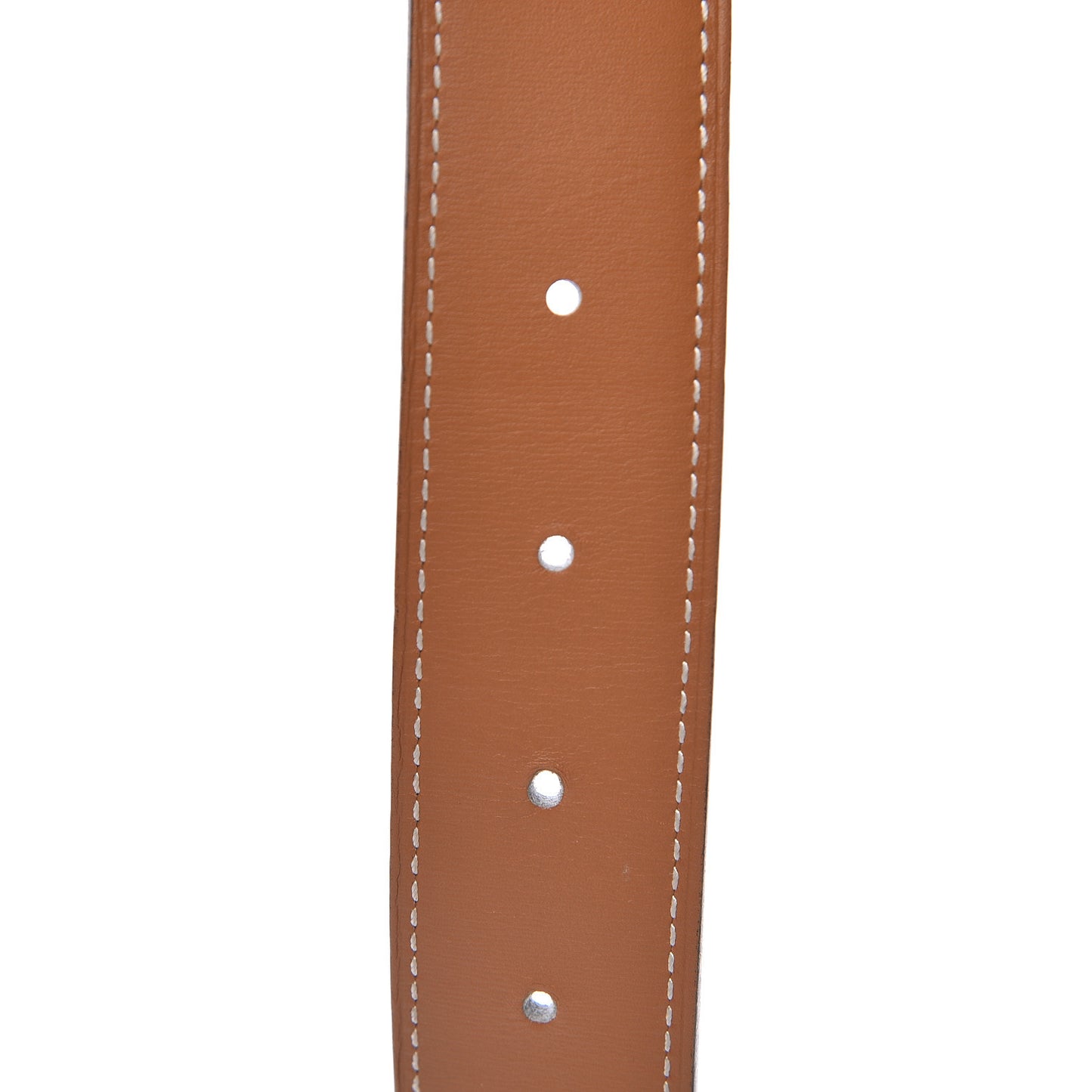 Epsom Chamonix 32mm Belt Strap 90 White Gold