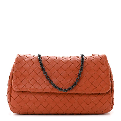 Bottega Veneta Nappa Intrecciato Baby Olimpia Shoulder Bag Orange 1 of 14