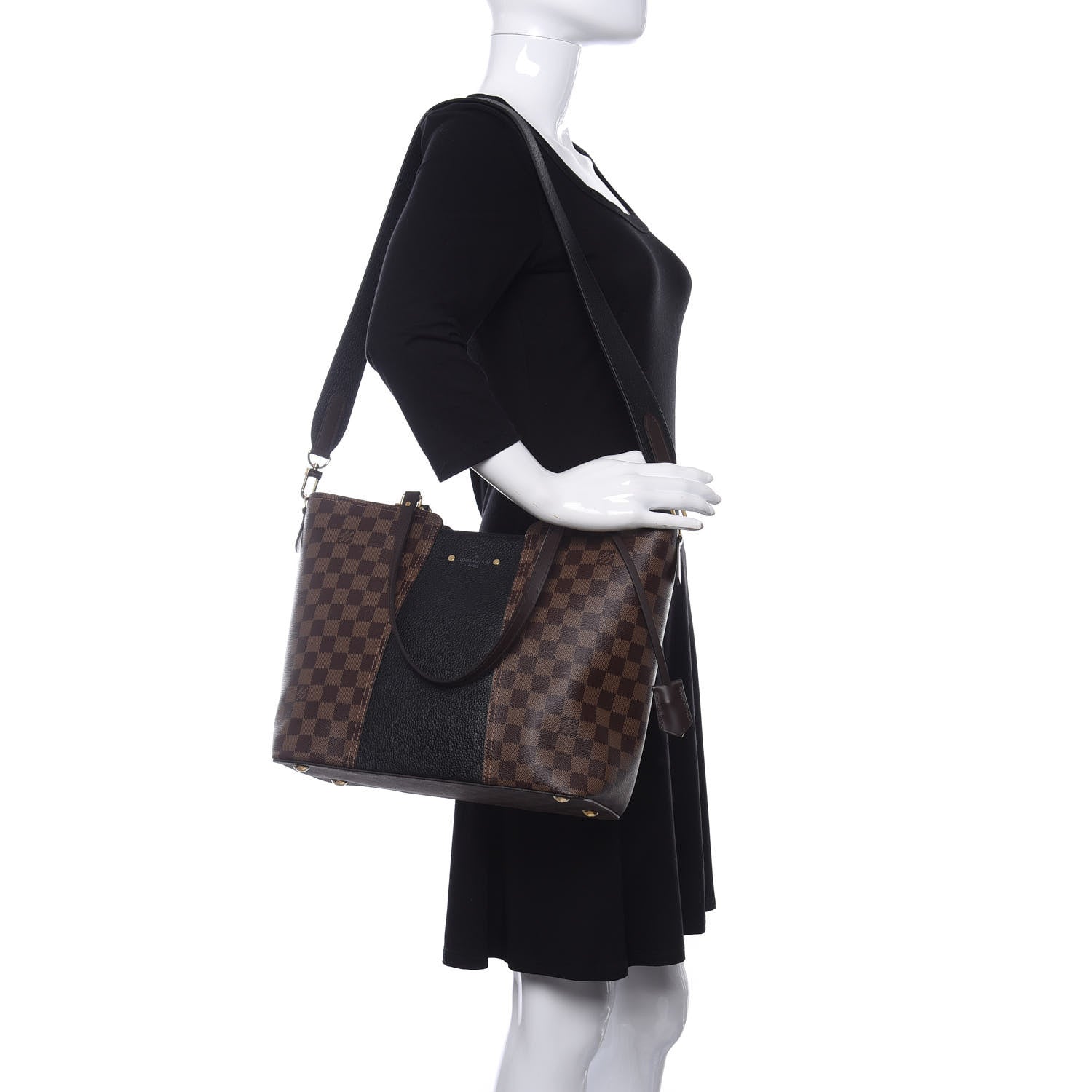 Louis Vuitton Damier Ebene Jersey Black 2 of 9