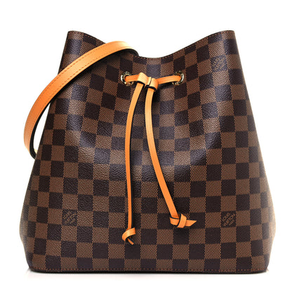 Louis Vuitton Damier Ebene Neonoe MM Safran 1 of 9