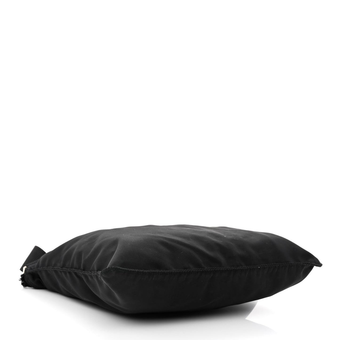 Tessuto Nylon Flat Messenger Bag Black