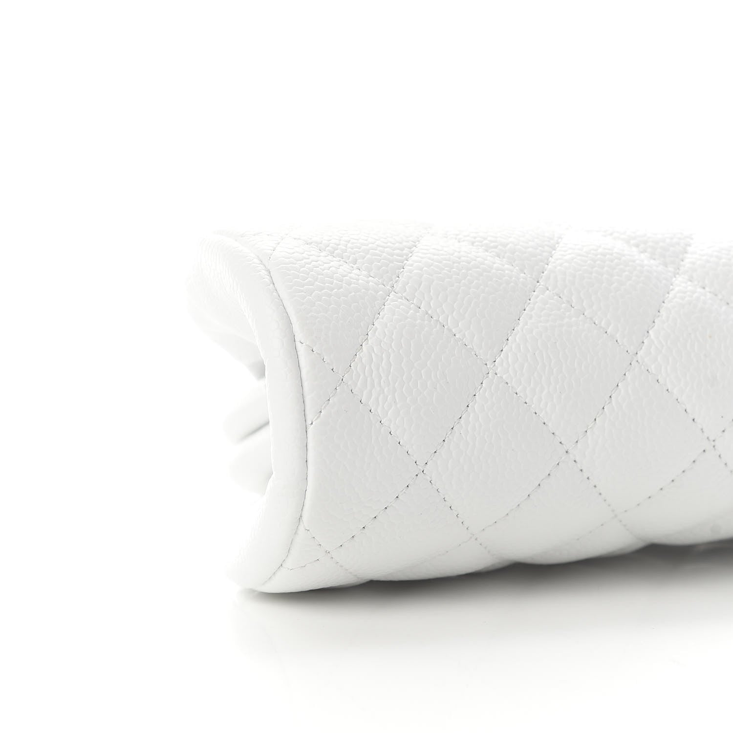 Chanel Caviar Quilted Timeless Clutch White 7 of 10