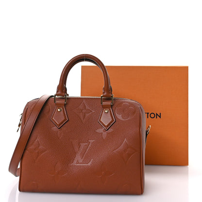 Louis Vuitton Empreinte Monogram Giant Speedy Bandouliere 25 Cognac 10 of 10