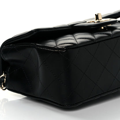 Chanel Lambskin Quilted Mini Rectangular Flap Black 8 of 10