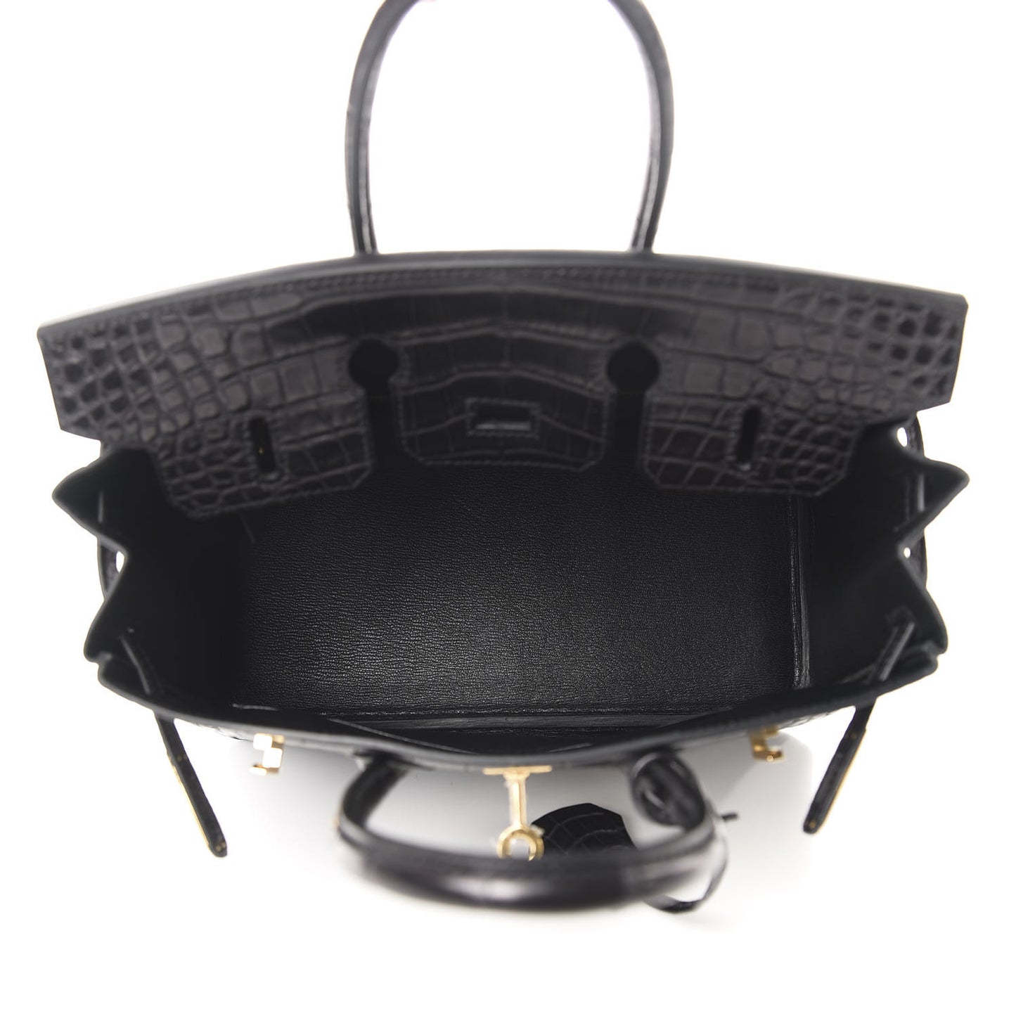 Matte Alligator Birkin 25 Black